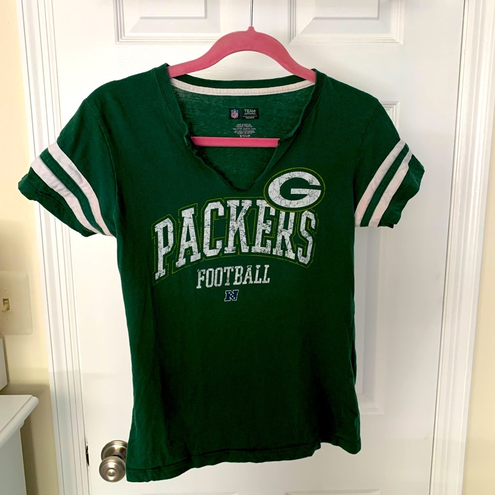 Green Bay Packers Womens T Shirt. Size S.